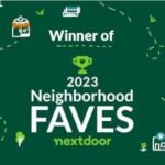 Nextdoor Neighborhood Faves 2023 winner badge